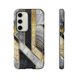 Gold Art Deco Android Case (Protective) Samsung Galaxy S23 Glossy Phone Case