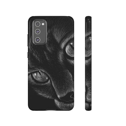 Pencil Drawing Cat Android Case (Protective) Samsung Galaxy S20 FE Glossy Phone Case