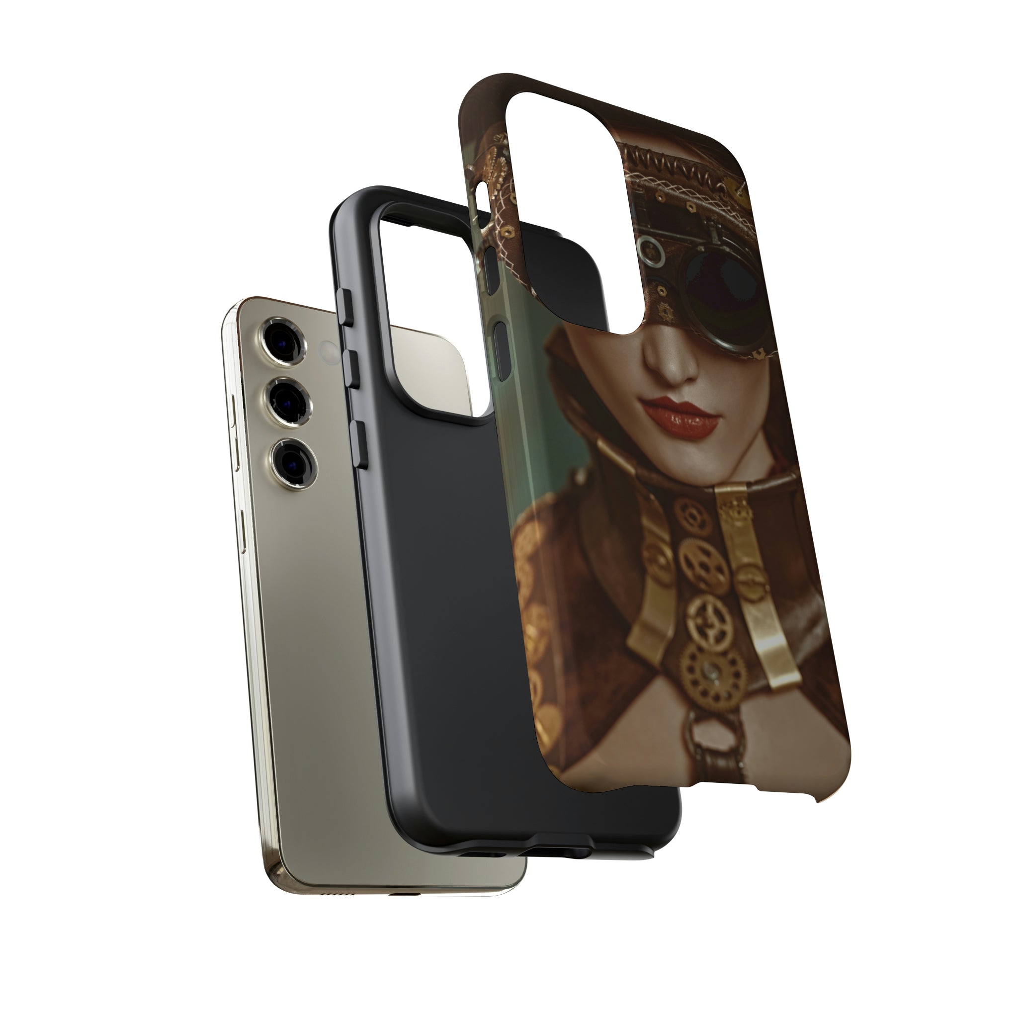 Steampunk Lady Android Case (Protective) Phone Case