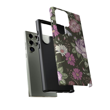 Purple Rose Vintage Flower Samsung Case (Protective) Phone Case