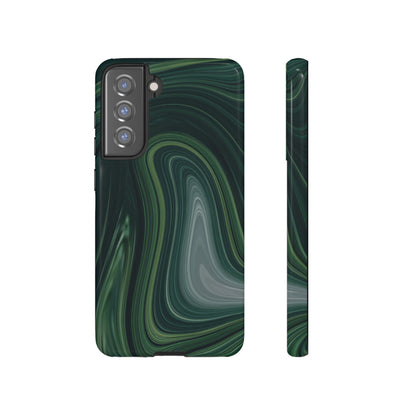 Green Marble Android Case (Protective) Samsung Galaxy S21 FE Glossy Phone Case