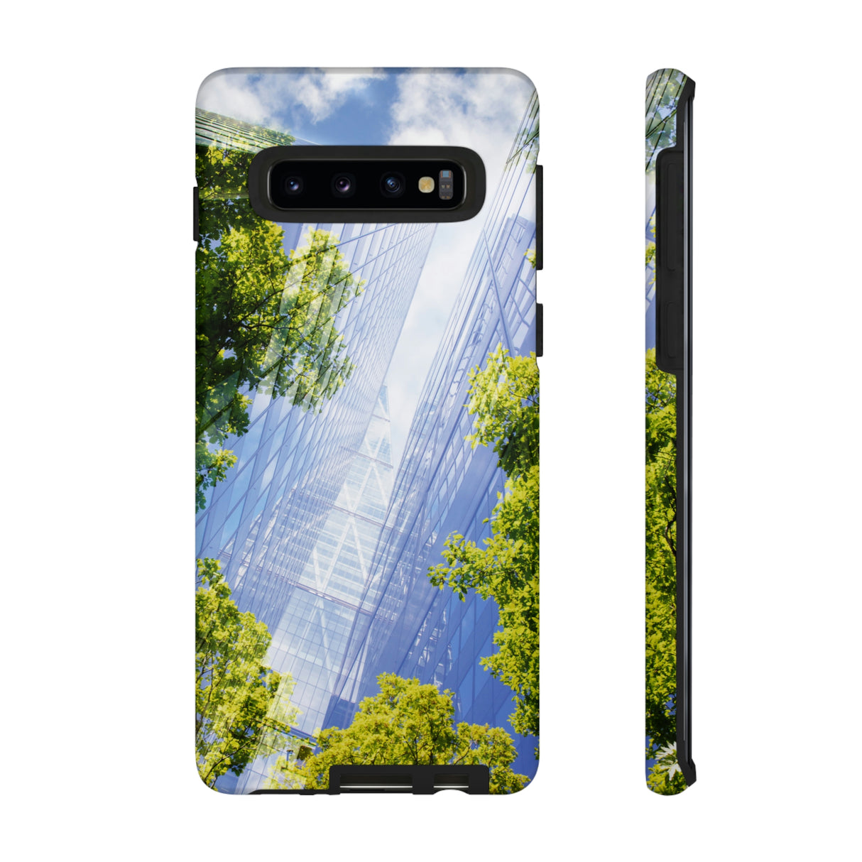 Green City Android Case (Protective) Samsung Galaxy S10 Matte Phone Case