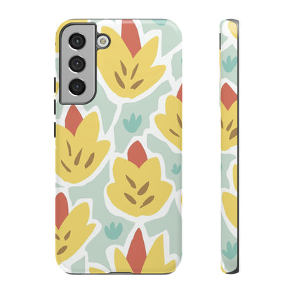 Summer Yellow Happy Flower Samsung Case (Protective) Samsung Galaxy S22 Plus Glossy Phone Case