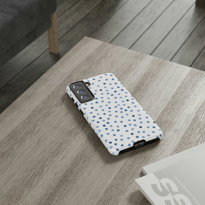 Blue Dots Pattern Android Case (Protective) Phone Case