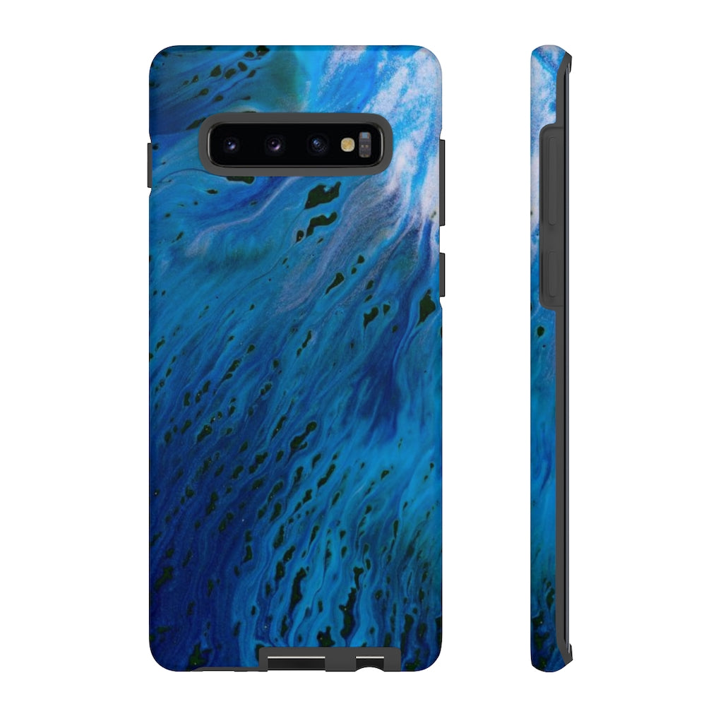 Blue River Ink Art Android Case (Protective) Samsung Galaxy S10 Plus Matte Phone Case