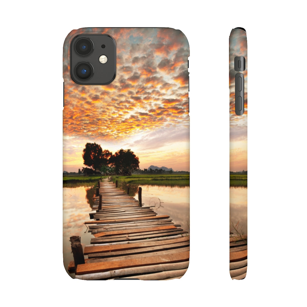 Sunset on the Tropical River Samsung/iPhone (Slim) Phone Case