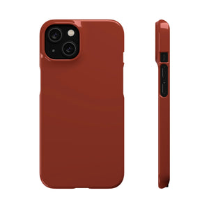 Burnt Umber iPhone Case (Slim) iPhone 14 Glossy Phone Case