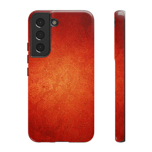 Red Grunge Android Case (Protective) Samsung Galaxy S22 Glossy Phone Case