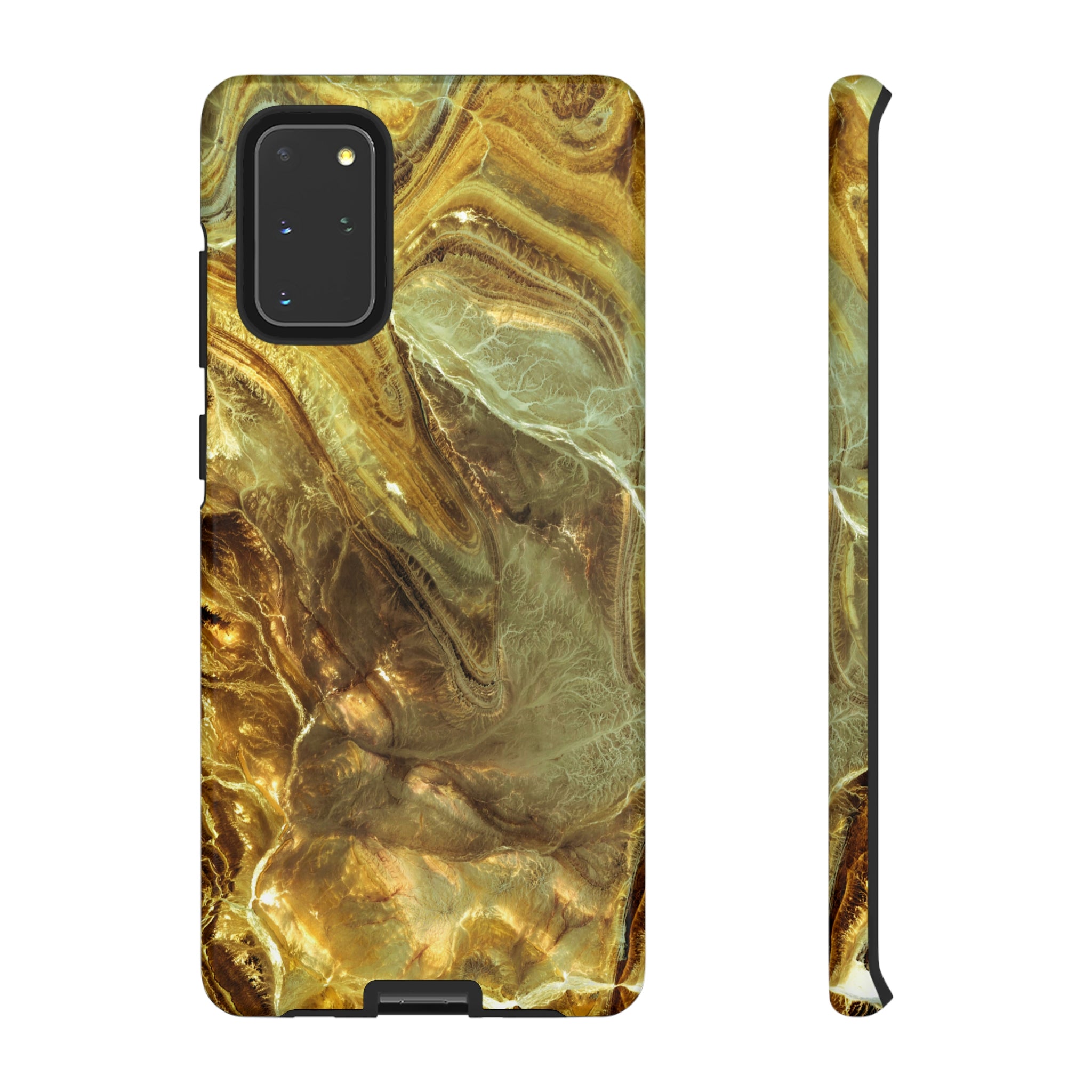 Nacre Marble Android Case (Protective) Samsung Galaxy S20+ Glossy Phone Case