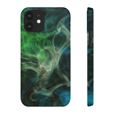 Green Marble iPhone Case (Slim) iPhone 12 Glossy Phone Case