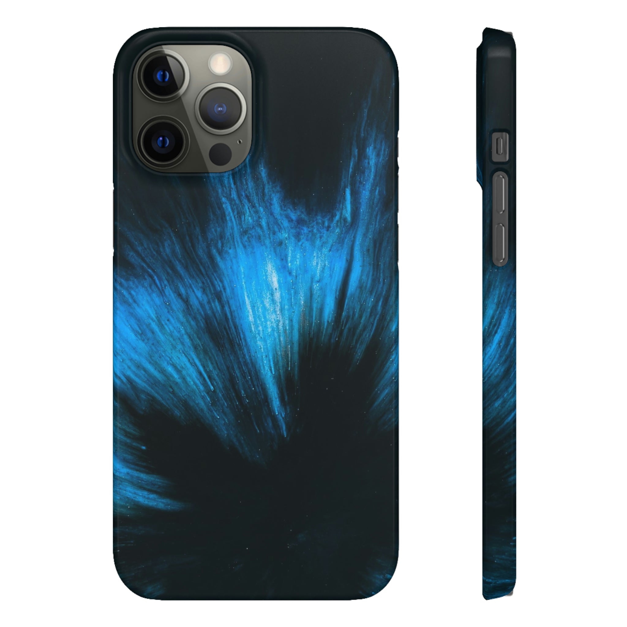 Midnight Shadow Ink Art iPhone Case (Slim) iPhone 12 Pro Max Glossy Phone Case