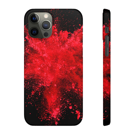 Red Explosion iPhone Case (Slim) iPhone 12 Pro Matte Phone Case