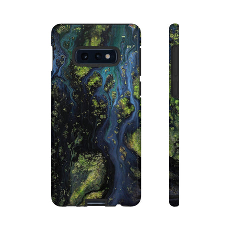 Blue Cosmos Ink Art Android Case (Protective) Samsung Galaxy S10E Glossy Phone Case