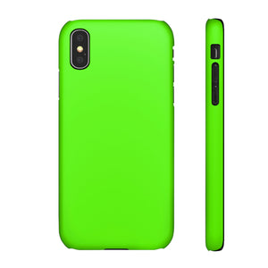 Bright Green iPhone Case (Slim) iPhone X Matte Phone Case