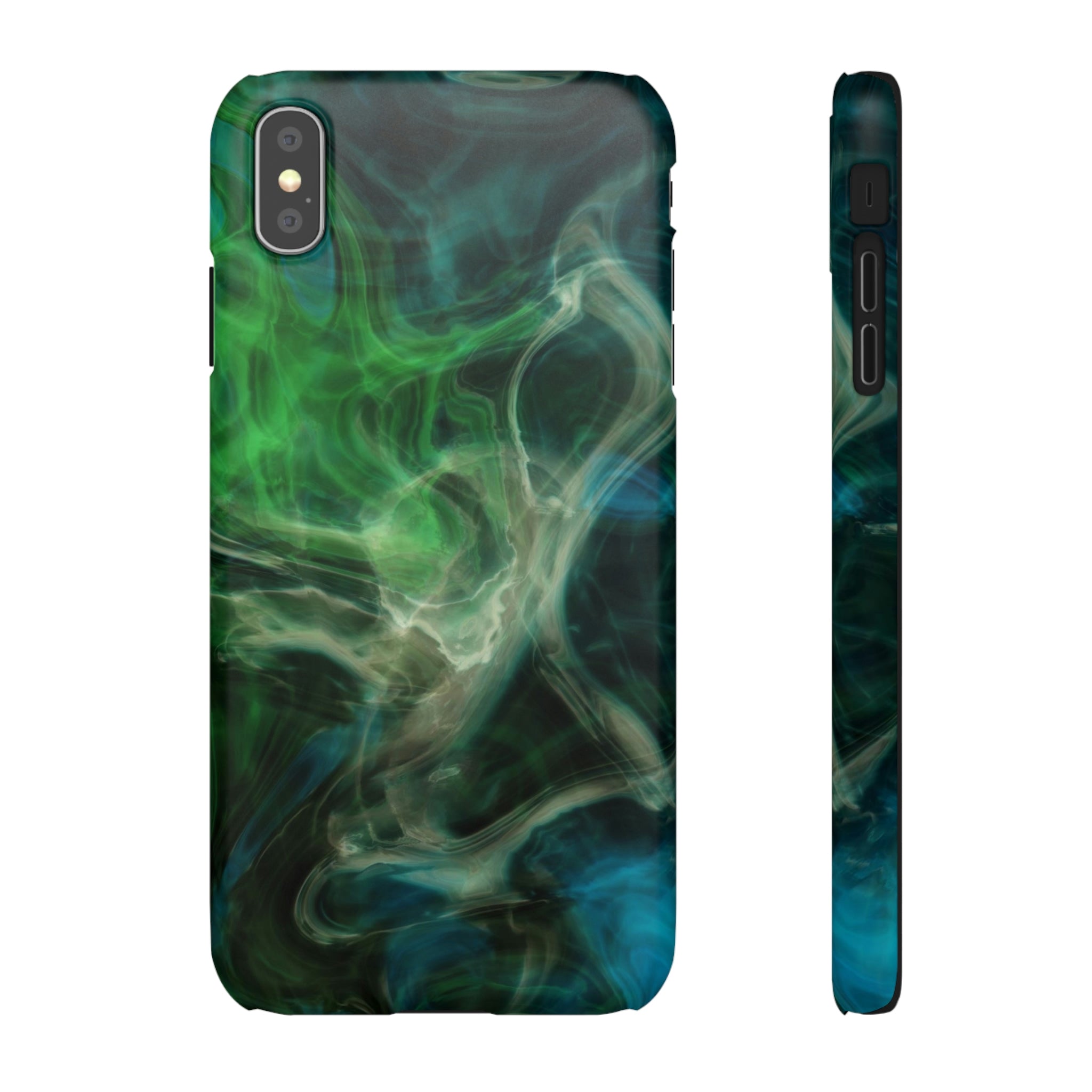 Green Marble iPhone Case (Slim) iPhone XS MAX Matte Phone Case