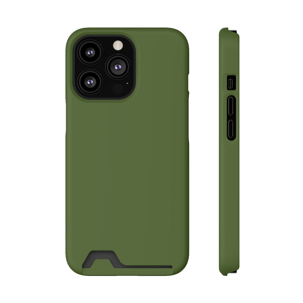 Dark Olive Green iPhone Case (Card) iPhone 13 Pro Matte Without gift packaging Phone Case