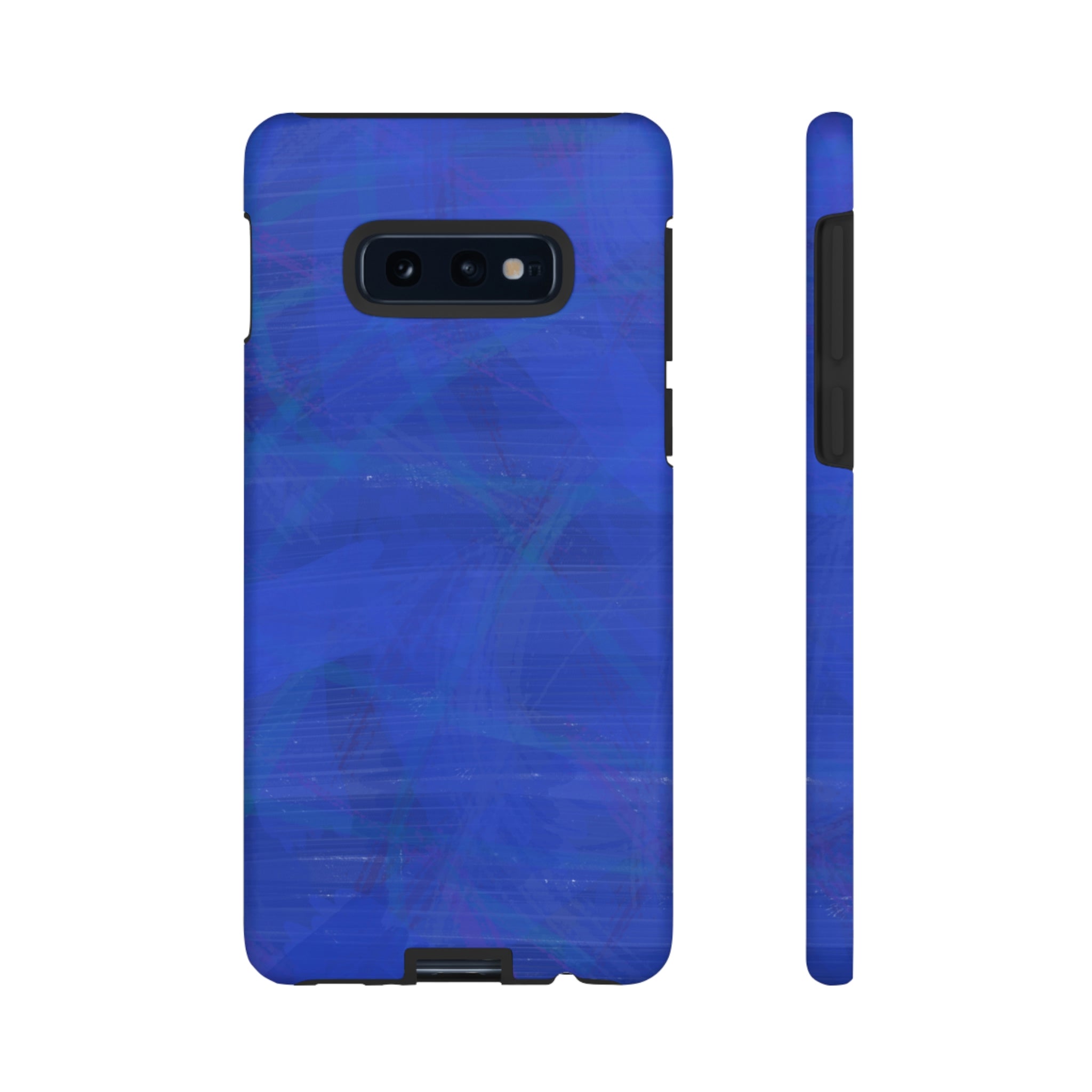 Abstract Blue Android Case (Protective) Samsung Galaxy S10E Matte Phone Case