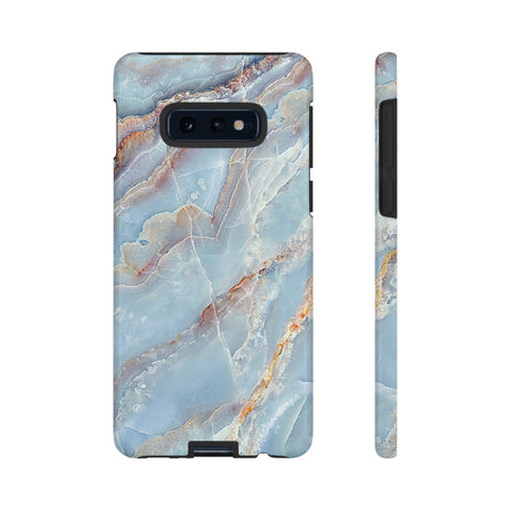 Blue Marble Background Android Case (Protective) Samsung Galaxy S10E Glossy Phone Case