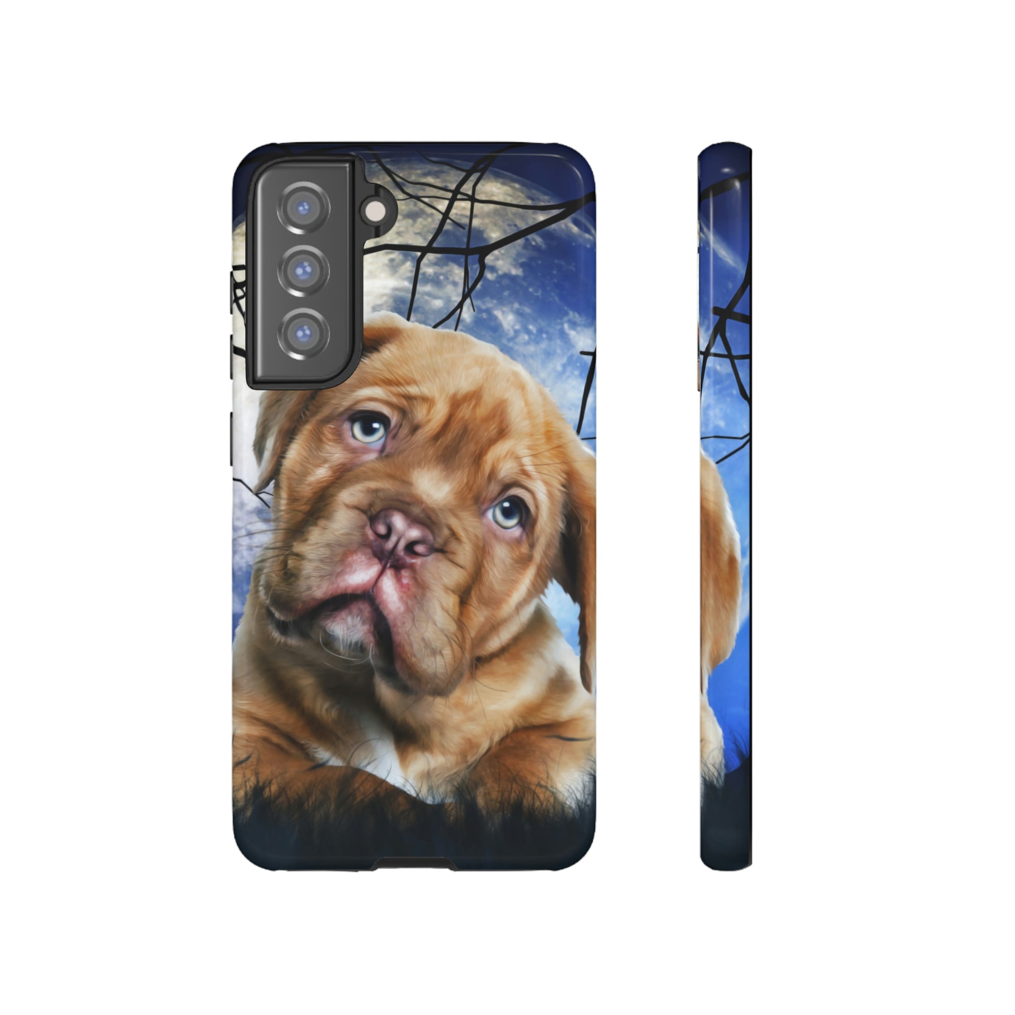 Dog Oil Painting Android Case (Protective) Samsung Galaxy S21 FE Glossy Phone Case