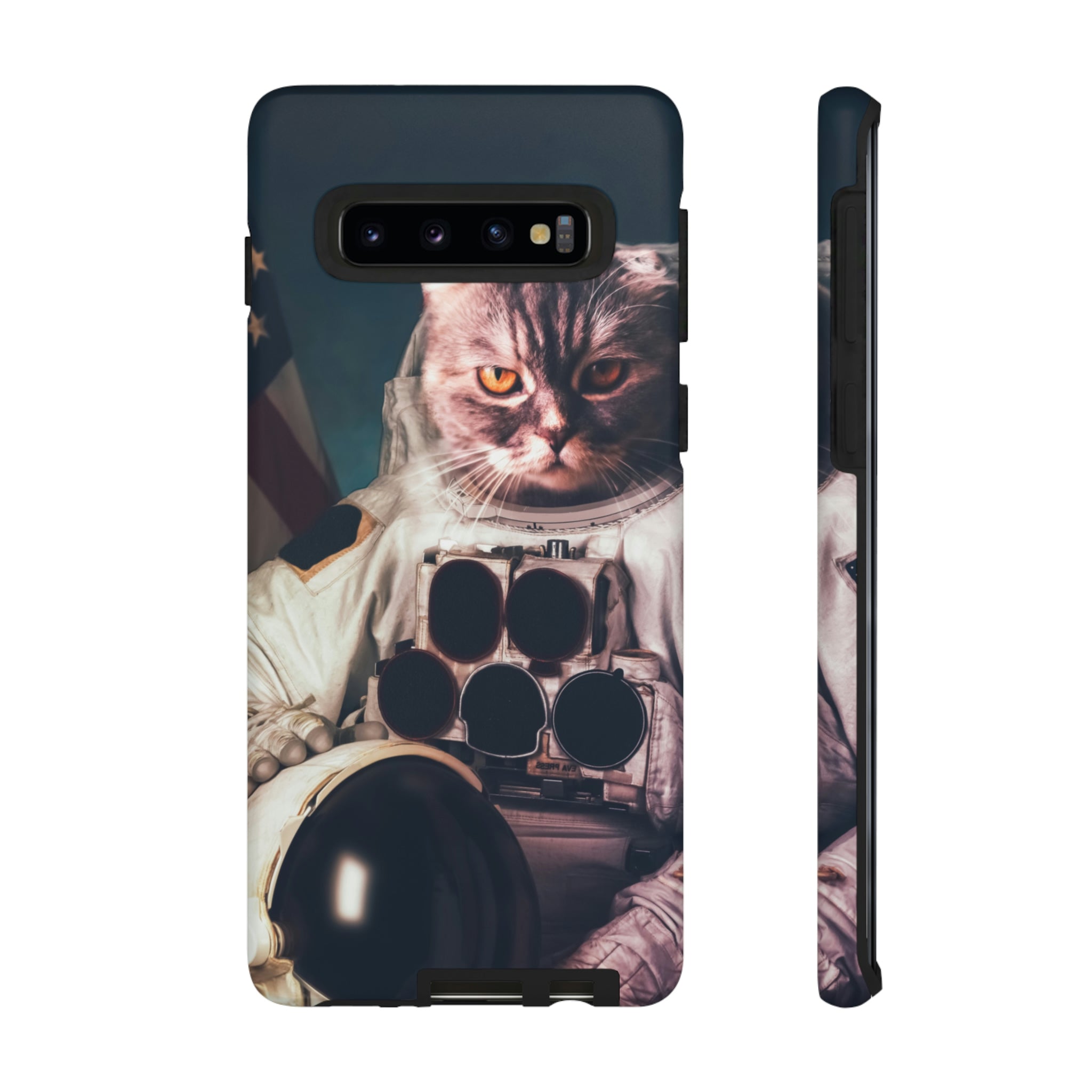 Cat Astronaut Android Case (Protective) Samsung Galaxy S10 Matte Phone Case