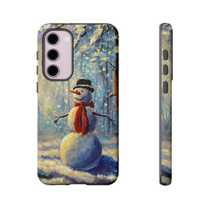 Happy Snowman Android Case (Protective) Samsung Galaxy S23 Plus Matte Phone Case