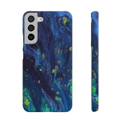 Green Opal Ink Art Android Case (Slim) Samsung Galaxy S22 Plus Glossy Phone Case