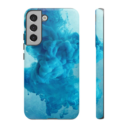 Blue Ink Android Case (Protective) Samsung Galaxy S22 Plus Matte Phone Case