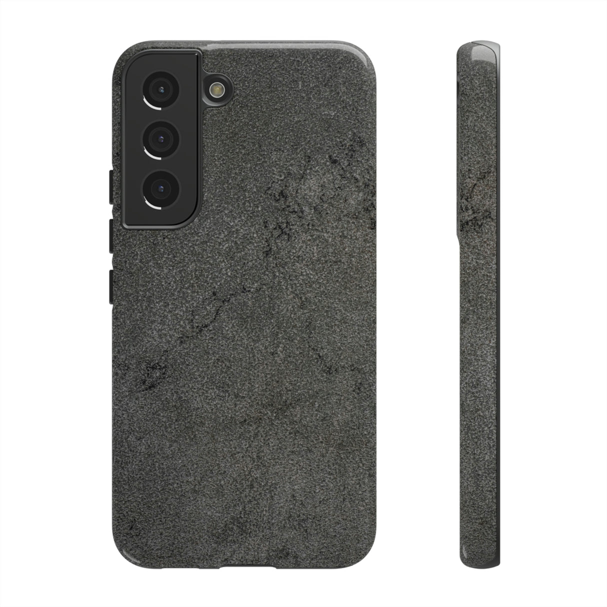 Steel Grey Granite Android Case (Protective) Samsung Galaxy S22 Glossy Phone Case