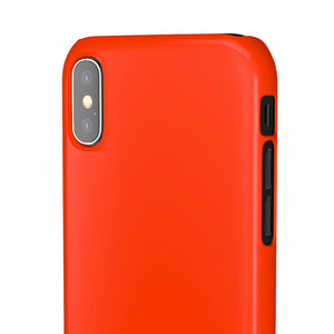 Coquelicot Orange iPhone Case (Slim) Phone Case