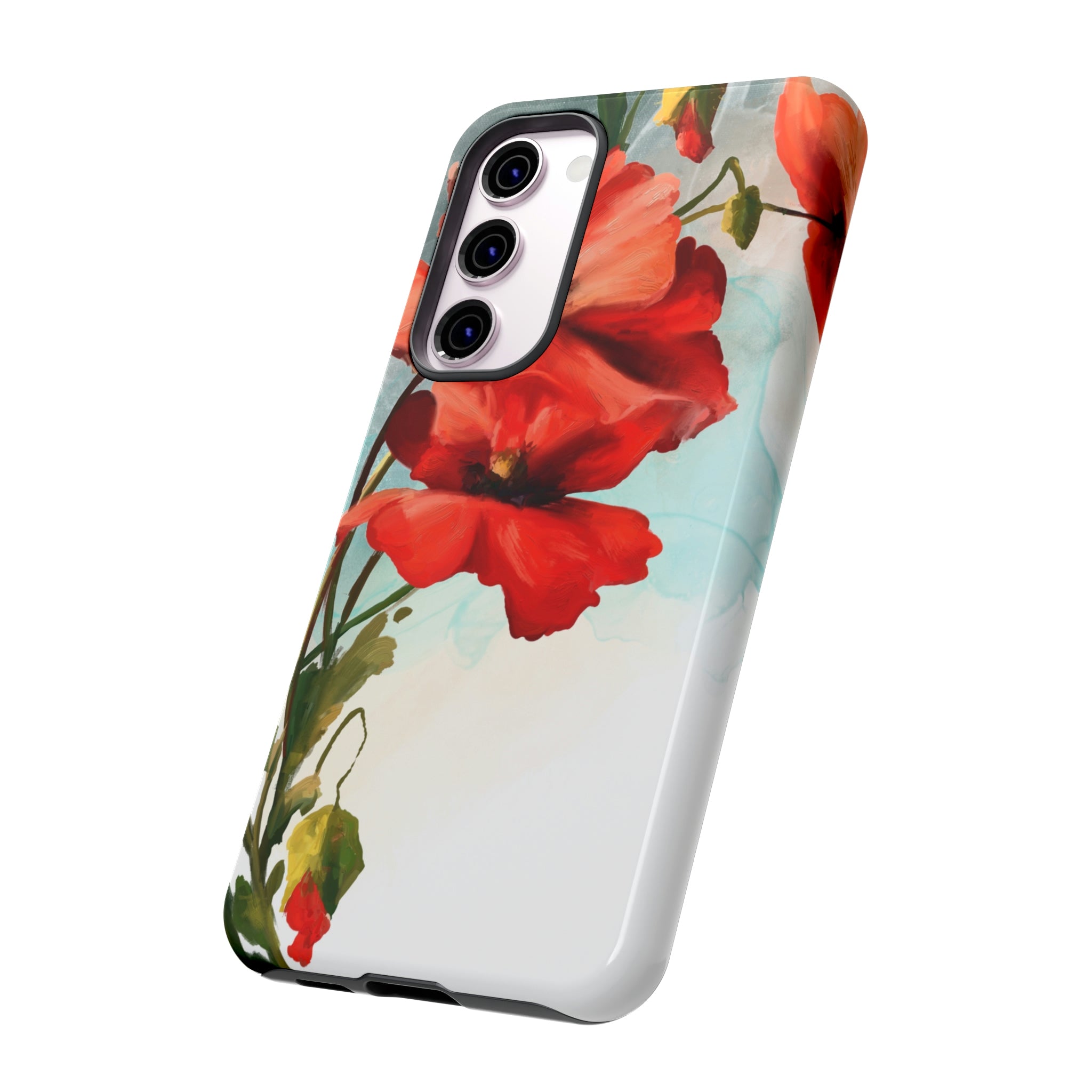 Poppy Flower Drawing Android Case (Protective) Phone Case