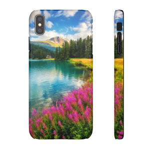 Fantastic Azure Alpine Lake Samsung/iPhone (Slim) Phone Case