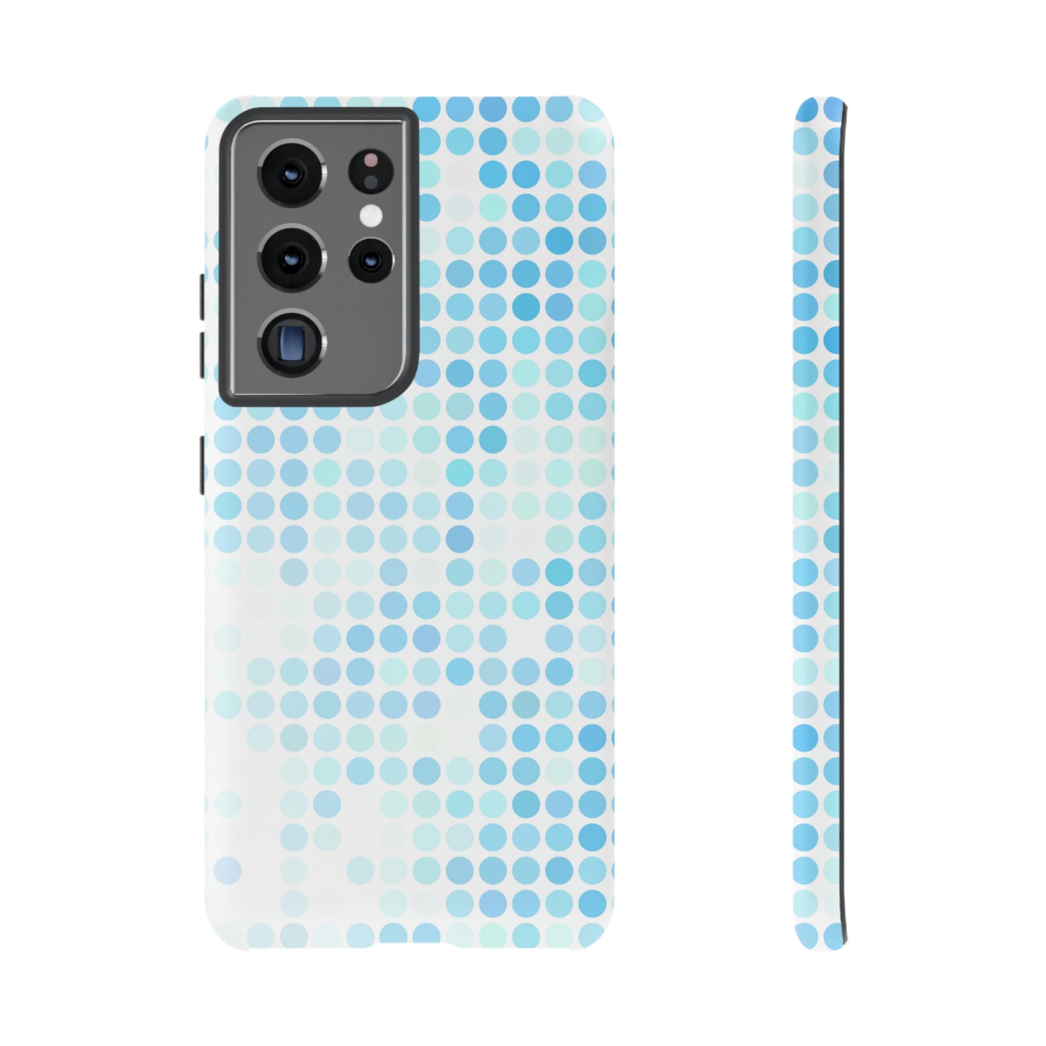 Blue Pixels Android Case (Protective) Samsung Galaxy S21 Ultra Matte Phone Case