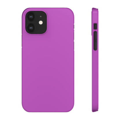 Deep Fuchsia Purple iPhone Case (Slim) iPhone 12 Glossy Phone Case