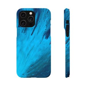 Light Blue Ink Art iPhone Case (Slim) iPhone 14 Pro Max Matte Phone Case