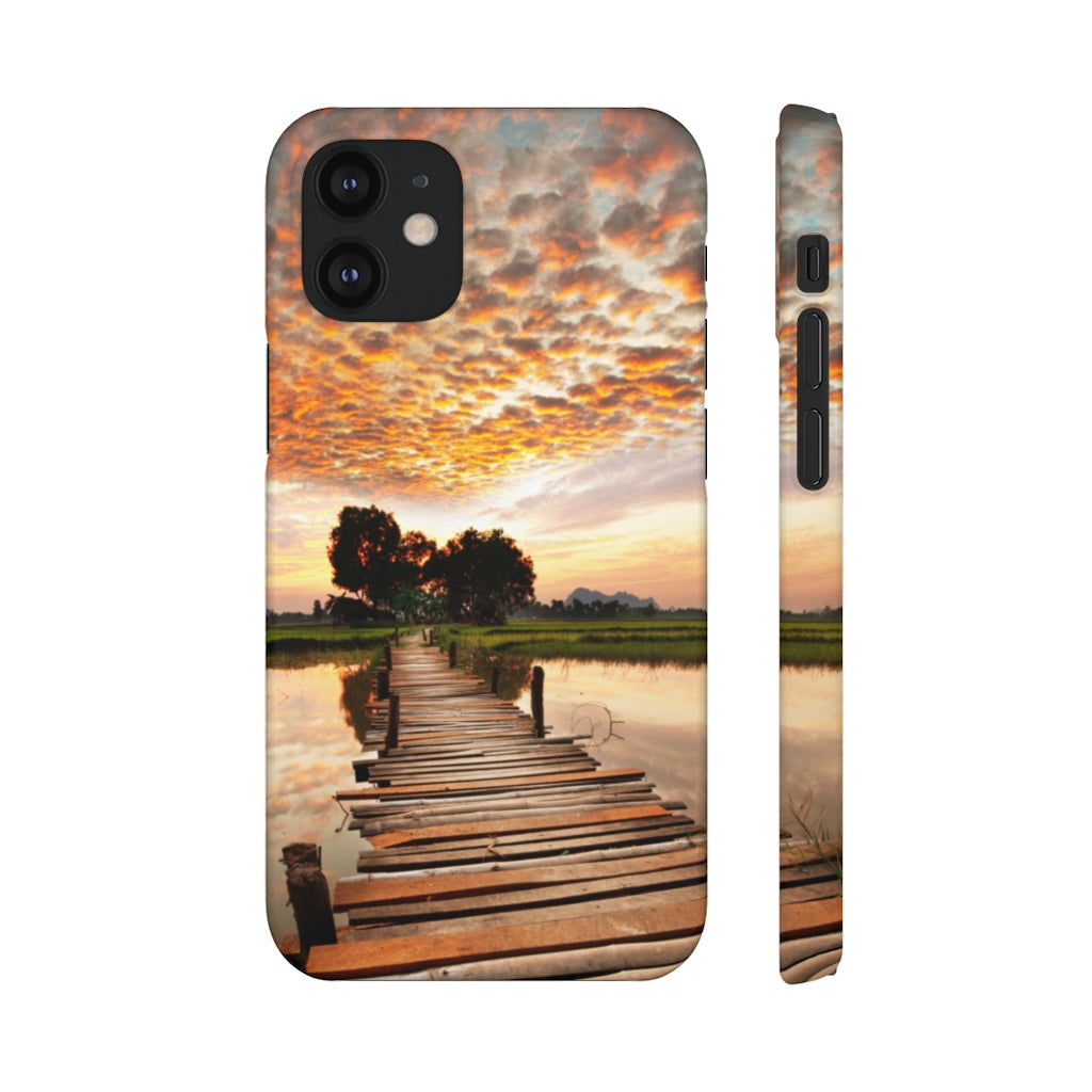 Sunset on the Tropical River Samsung/iPhone (Slim) Phone Case