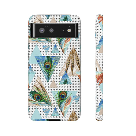 Peacock Feathers Android Case (Protective) Google Pixel 6 Glossy Phone Case