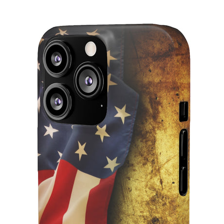 Close up of American flag Samsung/iPhone (Slim) iPhone 13 Pro Matte Phone Case