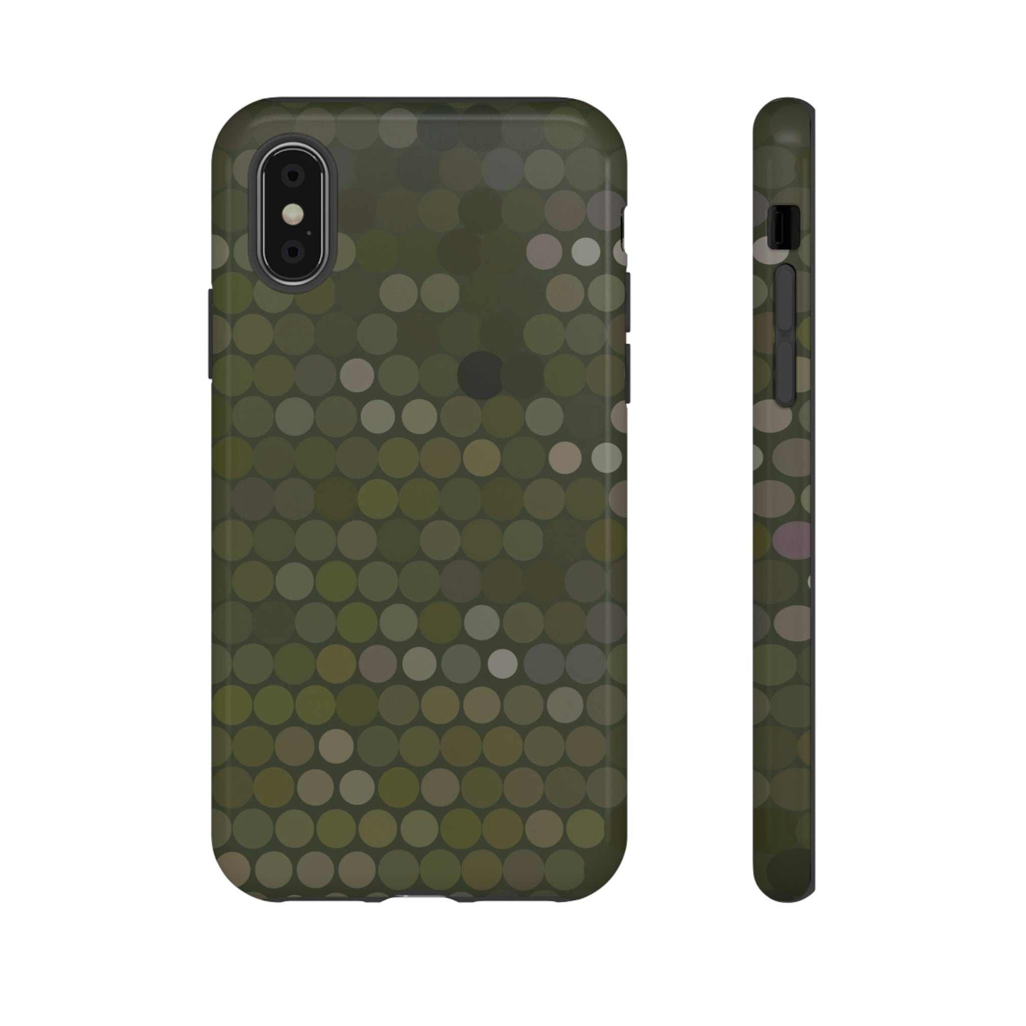 Military Dot Camo Phone case iPhone X Glossy Phone Case