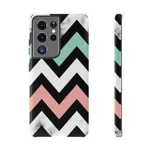 Chevron Shapes Android Case (Protective) Samsung Galaxy S21 Ultra Glossy Phone Case