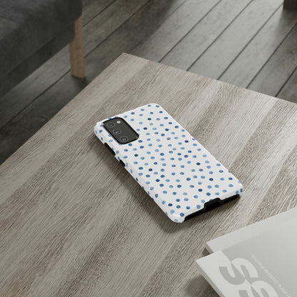 Blue Dots Pattern Android Case (Protective) Phone Case