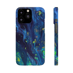 Green Opal Ink Art iPhone Case (Slim) iPhone 13 Pro Matte Phone Case