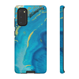 Blue Watercolor Android Case (Protective) Samsung Galaxy S20 Glossy Phone Case