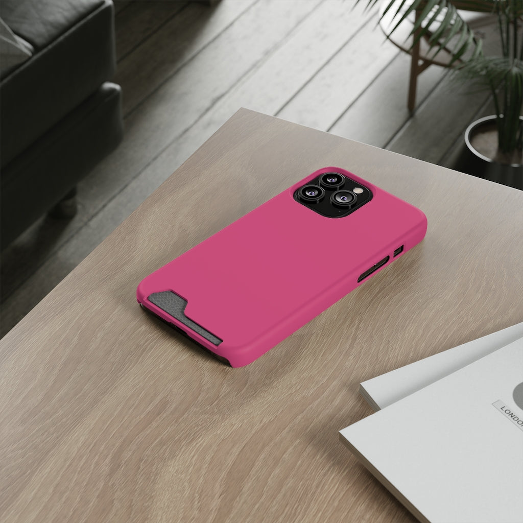 Fuchsia Rose iPhone Case (Card) Phone Case