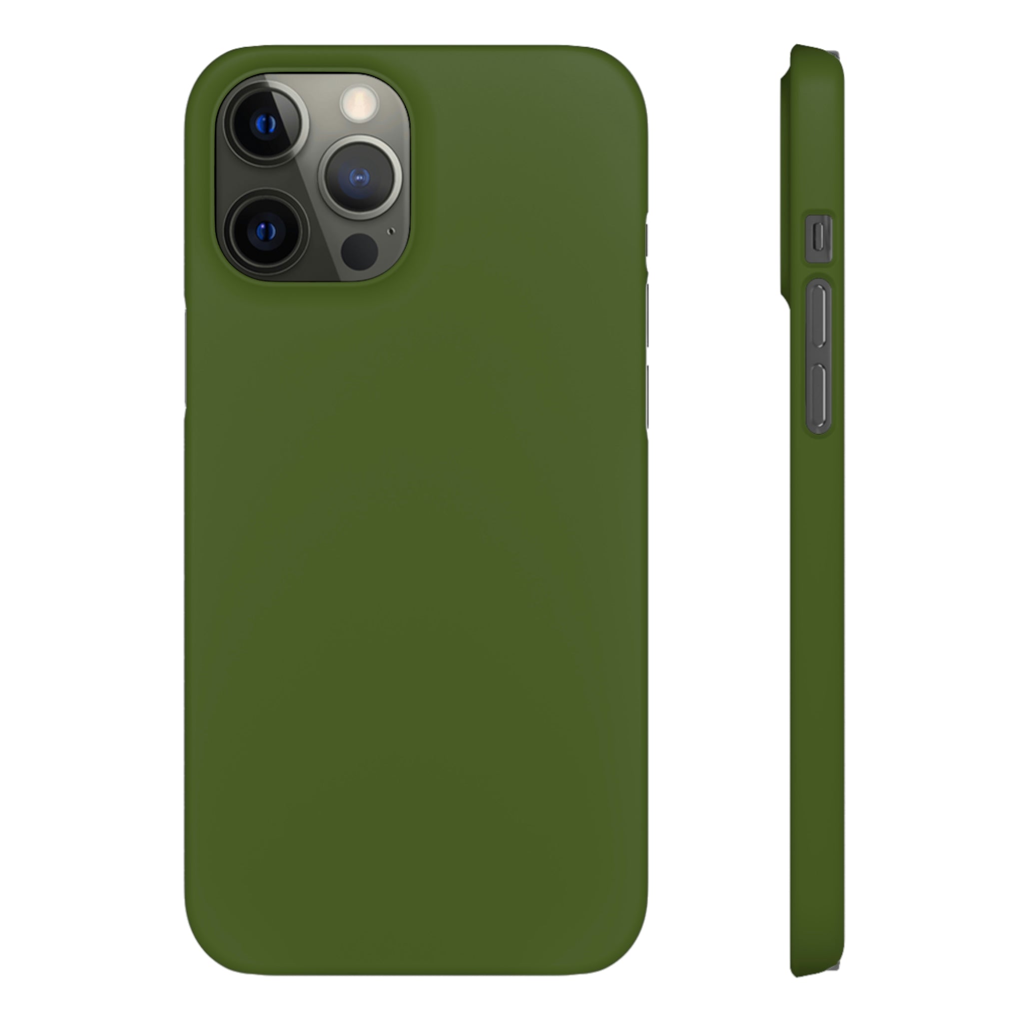 Dark Moss Green iPhone Case (Slim) iPhone 12 Pro Max Matte Phone Case