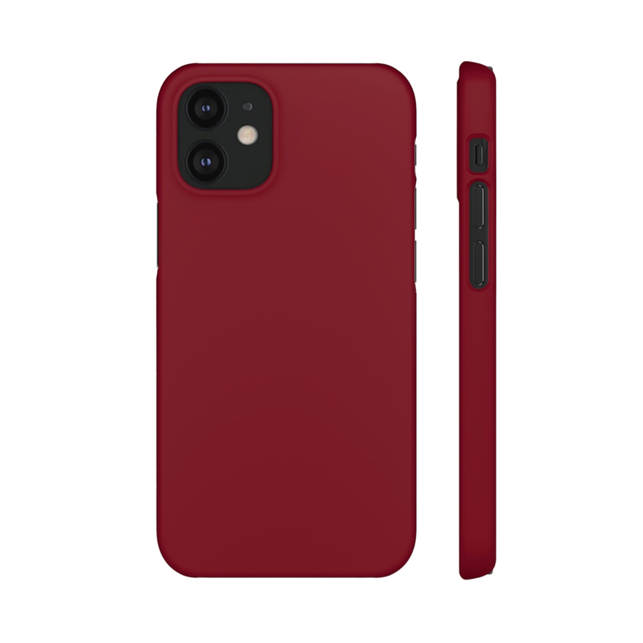 Burgundy Red iPhone Case (Slim) iPhone 12 Mini Matte Phone Case