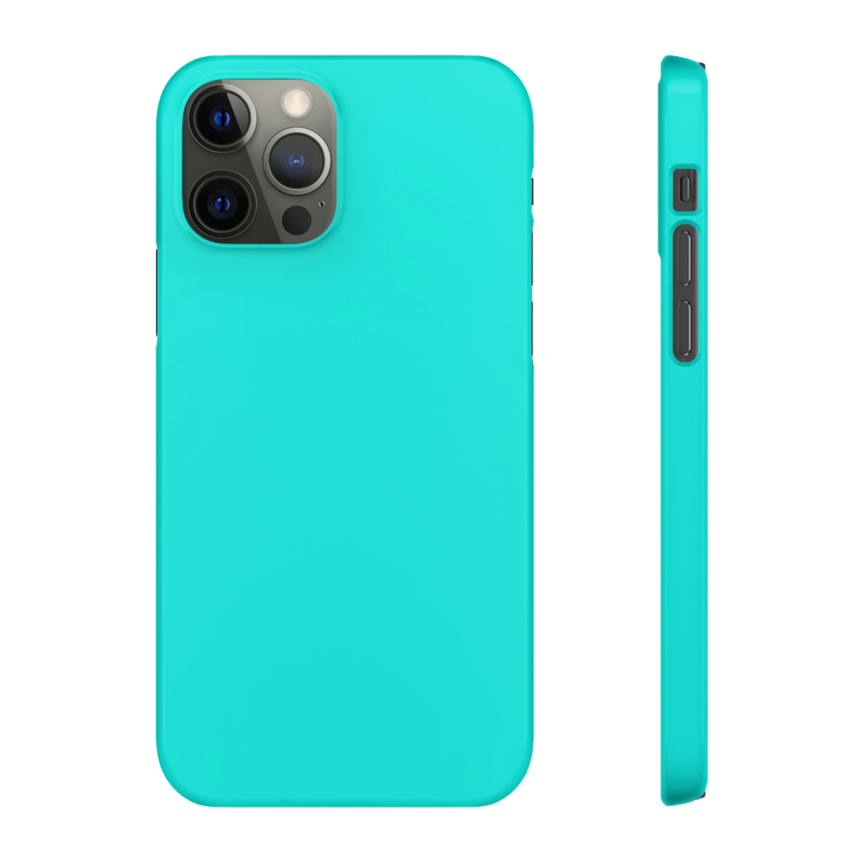 Bright Turquoise iPhone Case (Slim) iPhone 12 Pro Glossy Phone Case