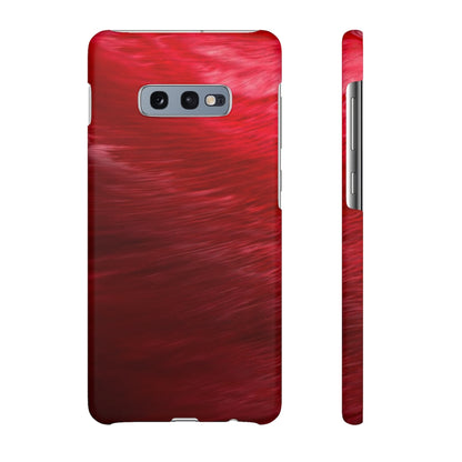 Red Feather Ink Art Android Case (Slim) Samsung Galaxy S10E Matte Phone Case