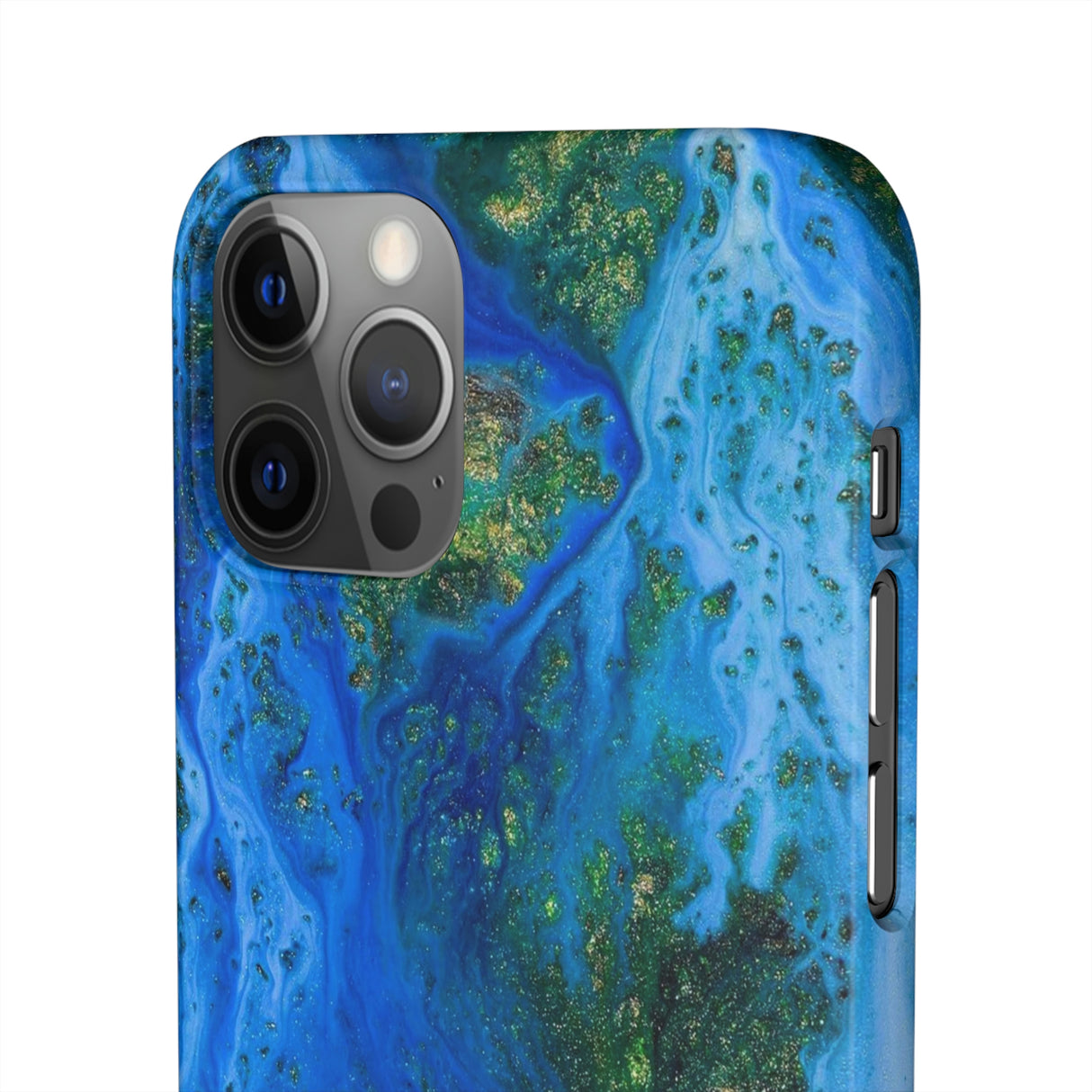 Blue Globe Ink Art iPhone Case (Slim) Phone Case