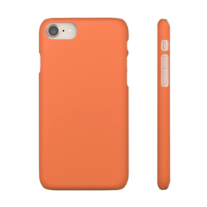 Coral Orange iPhone Case (Slim) iPhone 8 Matte Phone Case