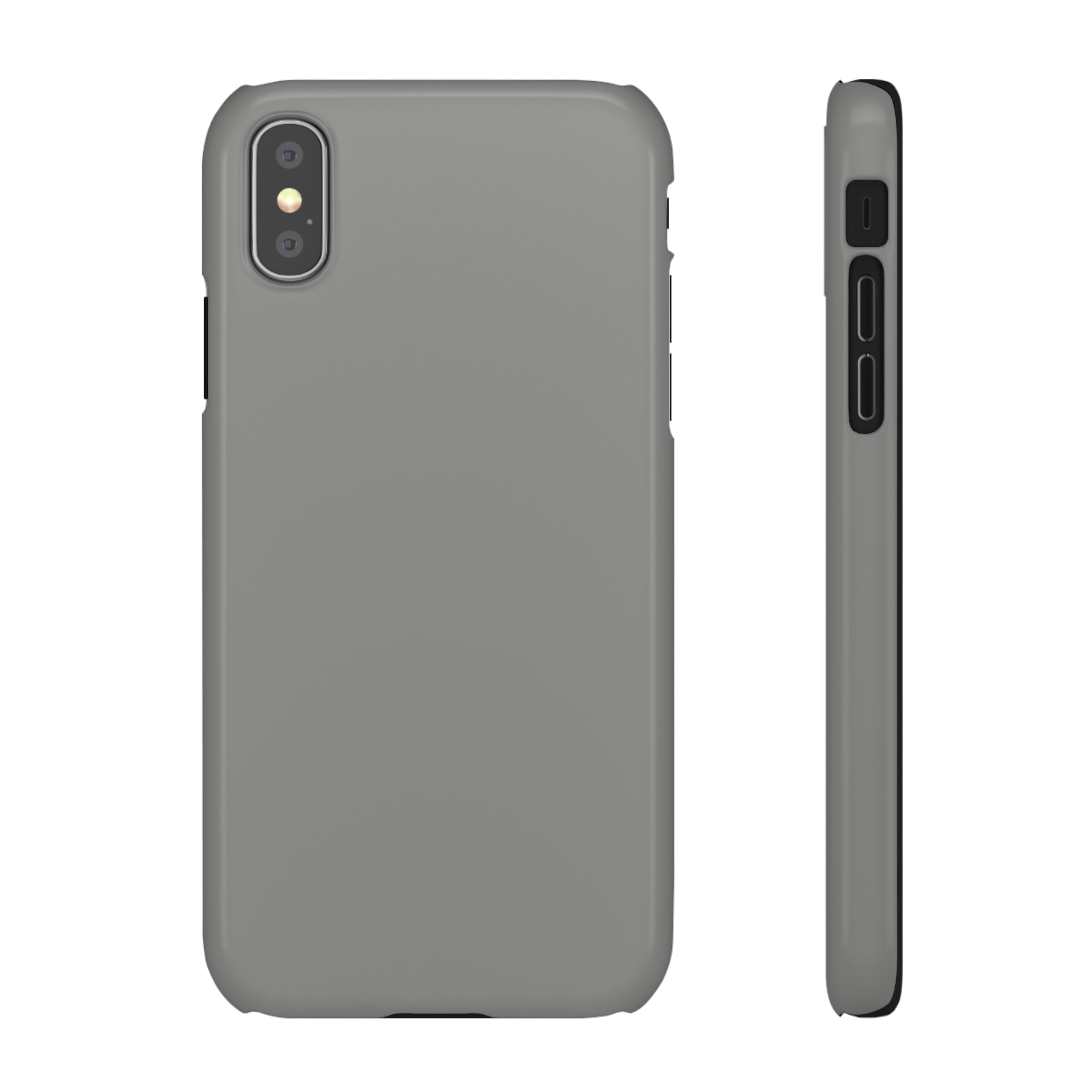 Battleship Gray iPhone Case (Slim) iPhone XS Glossy Phone Case